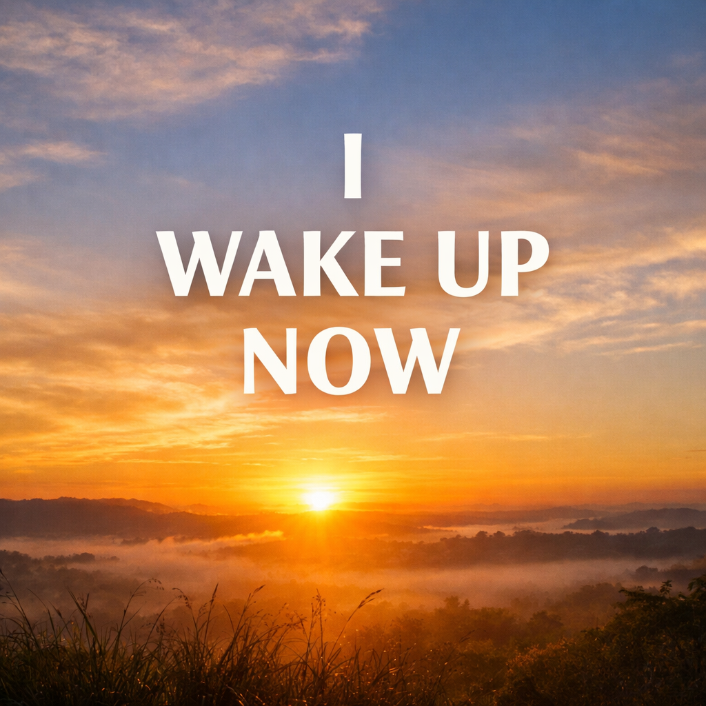 I wake up now